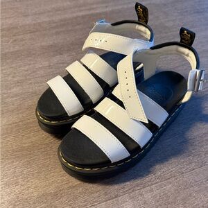 Dr. Martens White Blaire Sandals